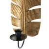 Mauro Ferretti Настенный подсвечник Лист 12,8x8,9x31,2 см золотистый черный