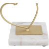 Mauro Ferretti Kerzenhalter Herzen 14,5x10x32,5 cm goldfarben weiß