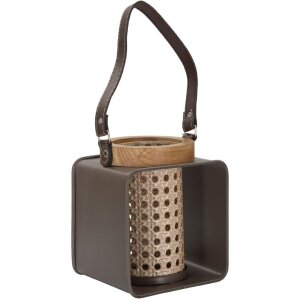 Mauro Ferretti Laterne 16x13x20 cm braun