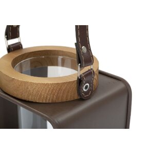 Mauro Ferretti Laterne 16x13x18,5 cm braun