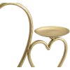 Mauro Ferretti Kerzenhalter Herzen für 2 Kerzen 30x9x20 cm gold