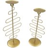 Mauro Ferretti Kerzenhalter Alid – 2er-Set 25x16x51 cm & 20x16x43 cm gold
