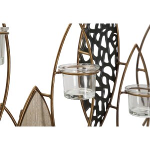 Mauro Ferretti Wandkerzenhalter Fische 4-flammig 66x9x40,5 cm mehfarbig