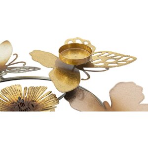 Mauro Ferretti Kerzenhalter Glänzen 3-flammig 39x35,5x7 cm mehfarbig