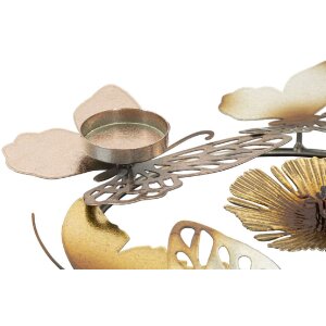 Mauro Ferretti Kerzenhalter Glänzen 3-flammig 39x35,5x7 cm mehfarbig