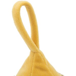 Mauro Ferretti Türstopper Dreieck 14x14x20 cm senfgelb mit Kette und Anhänger