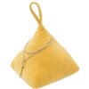 Mauro Ferretti Türstopper Dreieck 14x14x20 cm senfgelb mit Kette und Anhänger