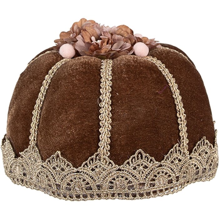 Clayre & Eef Украшение для торта коричнево-золотое Ø15x10 см