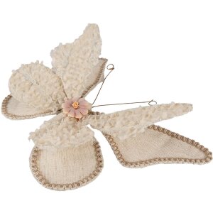 Clayre & Eef Украшение Бабочка бежевый 30x3x24 см