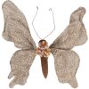 Clayre & Eef Декоративная бабочка в стиле кантри бежевая 33x6x31 см
