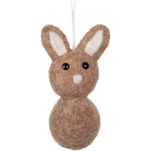Clayre & Eef Dekoanhänger Kaninchen Braun Beige...
