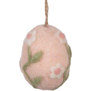 Clayre & Eef Hängedekoration Ei Rosa Grün...