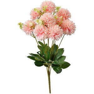 Clayre & Eef 6PL0376 Künstliche Blume Rosa 10x15x45 cm mit Blättern