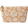 Juleeze JZTB0085 Kulturtasche Beige 21x5x13 cm PU mit floralem Design