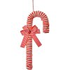 Clayre & Eef Christmas tag candy cane red white 12x4x36 cm