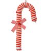 Clayre & Eef 66102S Weihnachtsanhänger Zuckerstange 10x3x26 cm Rot Weiß