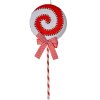 Clayre & Eef 66116 Anhänger Lollipop Rot Weiß 18x4x45 cm Kunststoff
