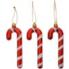Clayre & Eef 66118 Candy Cane Набор подвесок 3 красно-белых 4x1x13 см