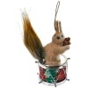 Clayre & Eef Dekohänger Eichhörnchen auf Trommel Braun Gold 10x6x11 cm