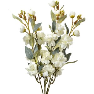 Clayre & Eef Deko Zweig weiße Blumen 51 cm...