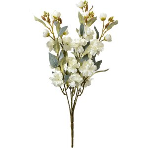 Clayre & Eef Deko Zweig weiße Blumen 51 cm...