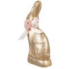 Clayre & Eef декоративный кролик золото 11x5x22 см текстиль пластик бант