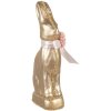 Clayre & Eef декоративный кролик золото 11x5x22 см текстиль пластик бант