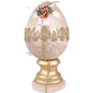 Clayre & Eef Deko-Ei Ø 20x38 cm Beige Rosa...