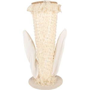 Clayre & Eef 65933 Deko-Hut Beige 20x20x45 cm Vintage Stil