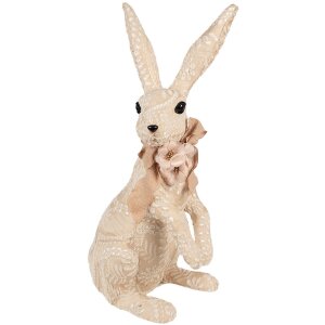Clayre & Eef Deko-Kaninchen Textilfigur Beige...
