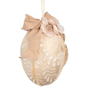 Clayre & Eef 65952 Deko Hänger Ei Textil Beige...