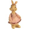 Clayre & Eef Декоративный кролик из полирезины коричнево-розовый 3x3x5 см Стиль кантри