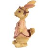 Clayre & Eef Декоративный кролик из полирезины коричнево-розовый 3x3x5 см Стиль кантри