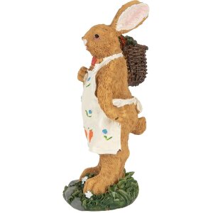 Clayre & Eef 6PR5720 Декоративный кролик полирезин 5x5x13 см Стиль кантри
