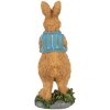 Clayre & Eef 6PR5721 Декоративный кролик коричнево-голубой 13 см полирезин стиль кантри