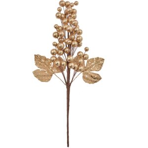 Clayre & Eef 66153GO Dekozweig Gold Braun 34cm...