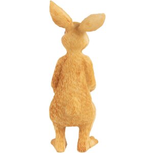 Декоративная фигурка Clayre & Eef кролик с малышом коричневый 4x4x8 см стиль кантри