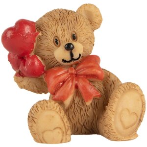 Clayre & Eef Deko Bär Braun Rot 3x2x4 cm...