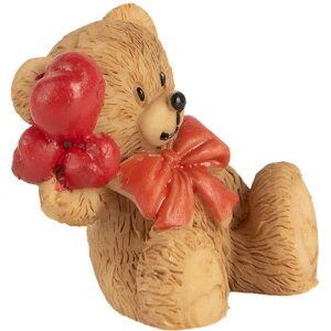 Clayre & Eef Deko Bär Braun Rot 3x2x4 cm...