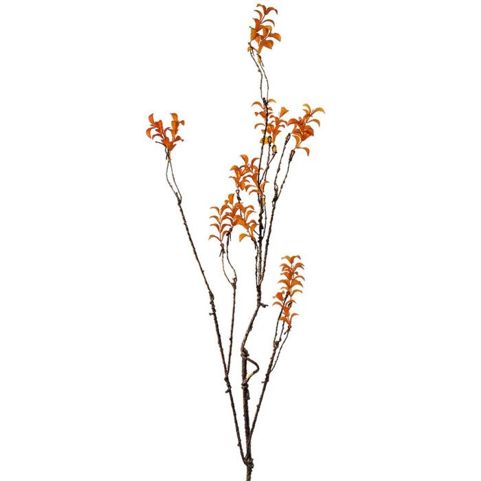 Clayre & Eef 5PL0184 Dekozweig Orange-Braun 110 cm Kunststoff