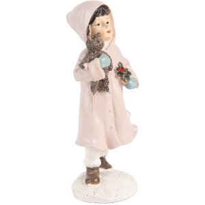 Clayre & Eef 6PR5727 Weihnachtsfigur Kind Rosa 12cm...