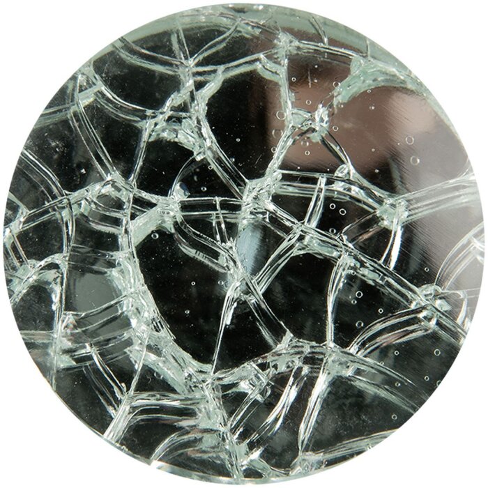 Clayre & Eef Türknopf Glas Transparent Ø 4x3 cm Modernes Design