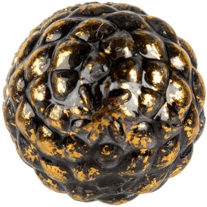 Clayre & Eef 66064 Türknopf Glas Dunkelblau Gold...