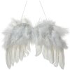 Clayre & Eef 66135 Вешалка Крылья ангела белая 20x1x16 см
