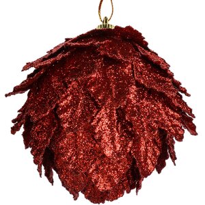 Clayre & Eef Weihnachtsdeko Blume Rot 3er-Set...