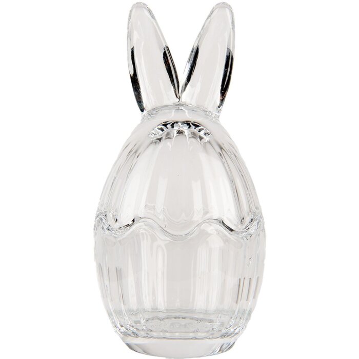 Clayre & Eef Vorratsglas Hase Glas klar Ø6x11cm Landhausstil