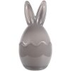 Банка для хранения Clayre & Eef кролик серый Ø9x17 см с крышкой стиль кантри