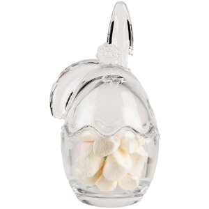 Clayre & Eef 6GL4950 Vorratsglas Hase Klarglas 6x6x12 cm Landhausstil