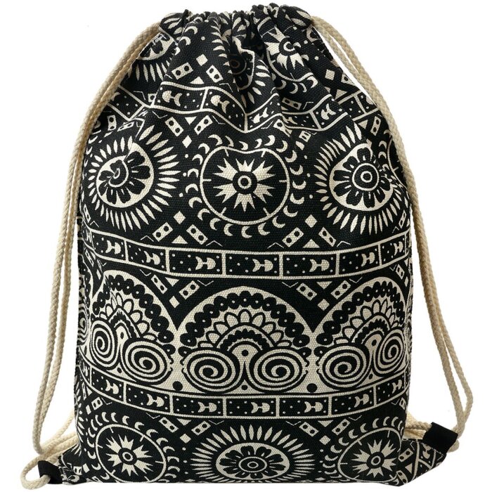 Juleeze JZBG0311 Рюкзак Boho Black-White 34x1x43 см