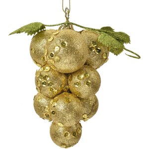 Clayre & Eef Weihnachtsdeko Gold 10x10x15 cm mit...